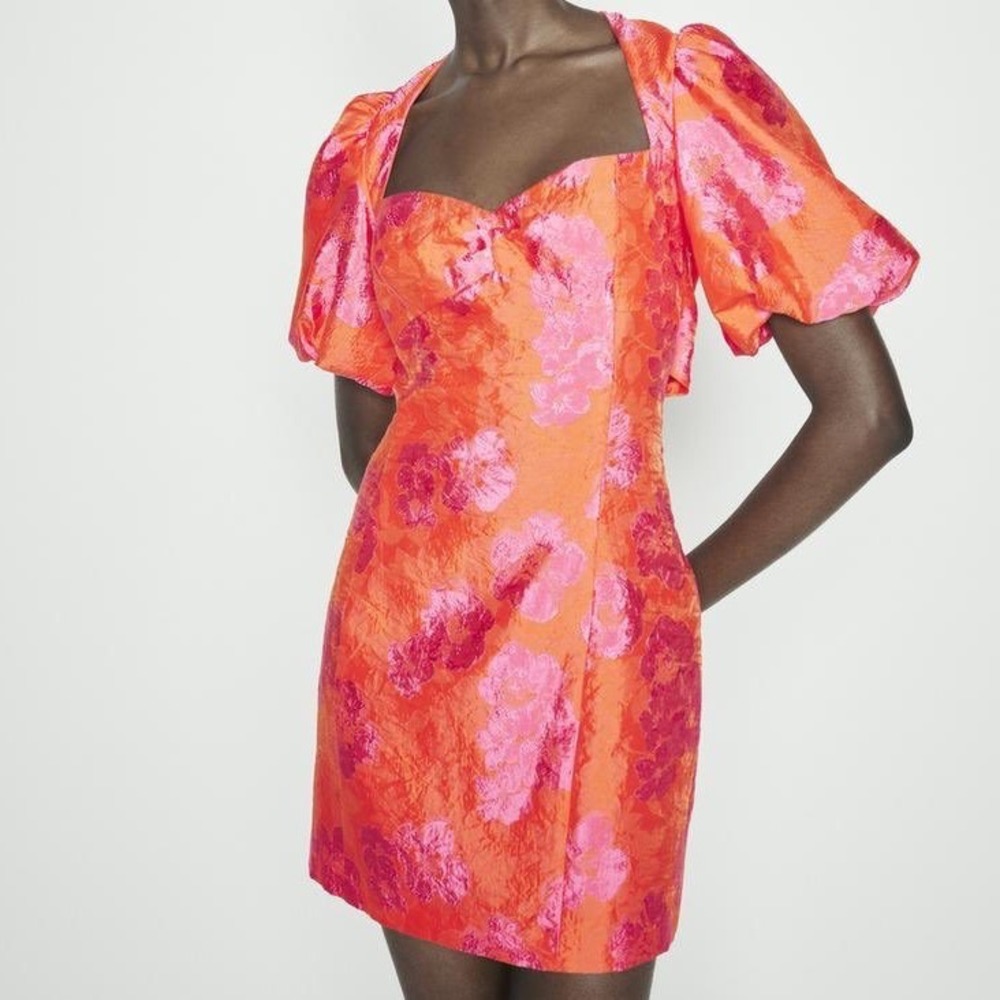 Zara NWT Brocade Mini Dress
